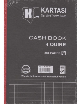 Cash Book A4 4 Quire