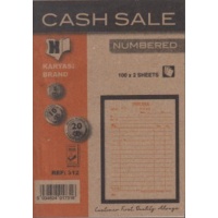 Cash Sale Book Numbered