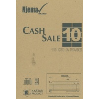Cash Sale Book with 10 Up 25s Njema