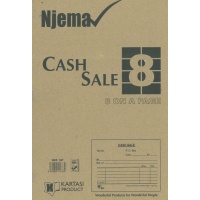Cash Sale Book with 8 Up 25s Njema