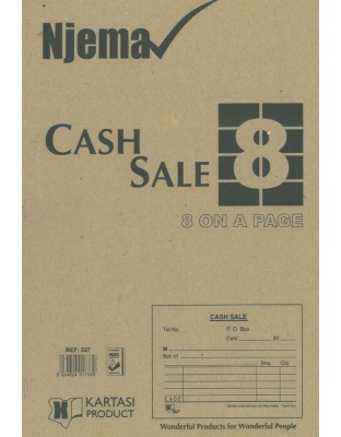 Cash Sale Book with 8 Up 25s Njema