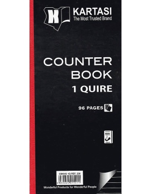 Counter Book 1 Quire Half size