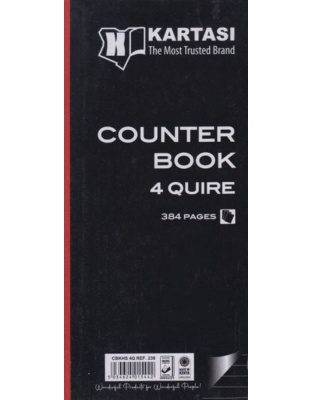 Counter Book 4 Quire Half  size