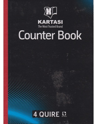 Counter Book A4 4 Quire