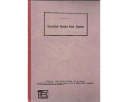 Counterfoil Receipt Book Register 2 Quire