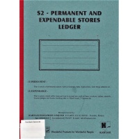 Permanent Stores Ledger S2 4 Quire