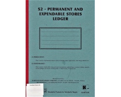 Permanent Stores Ledger S2 4 Quire